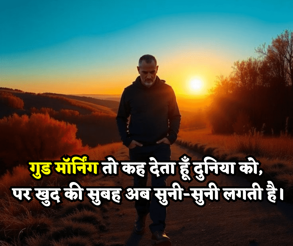 good morning sad shayari