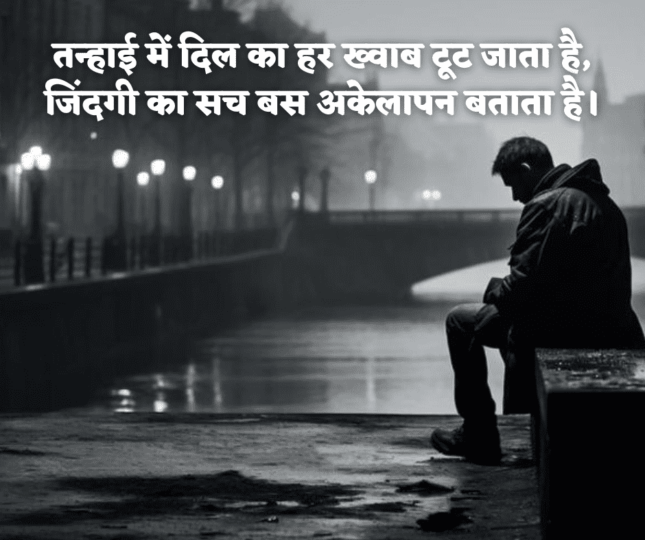 painful zindagi alone shayari