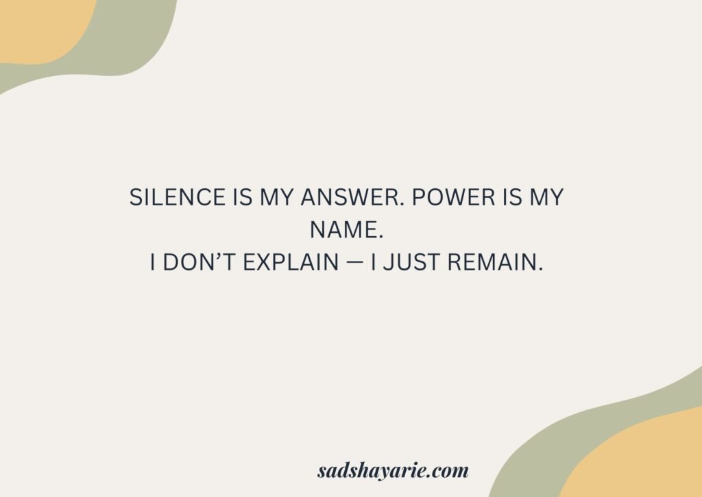 attitude shayari in english